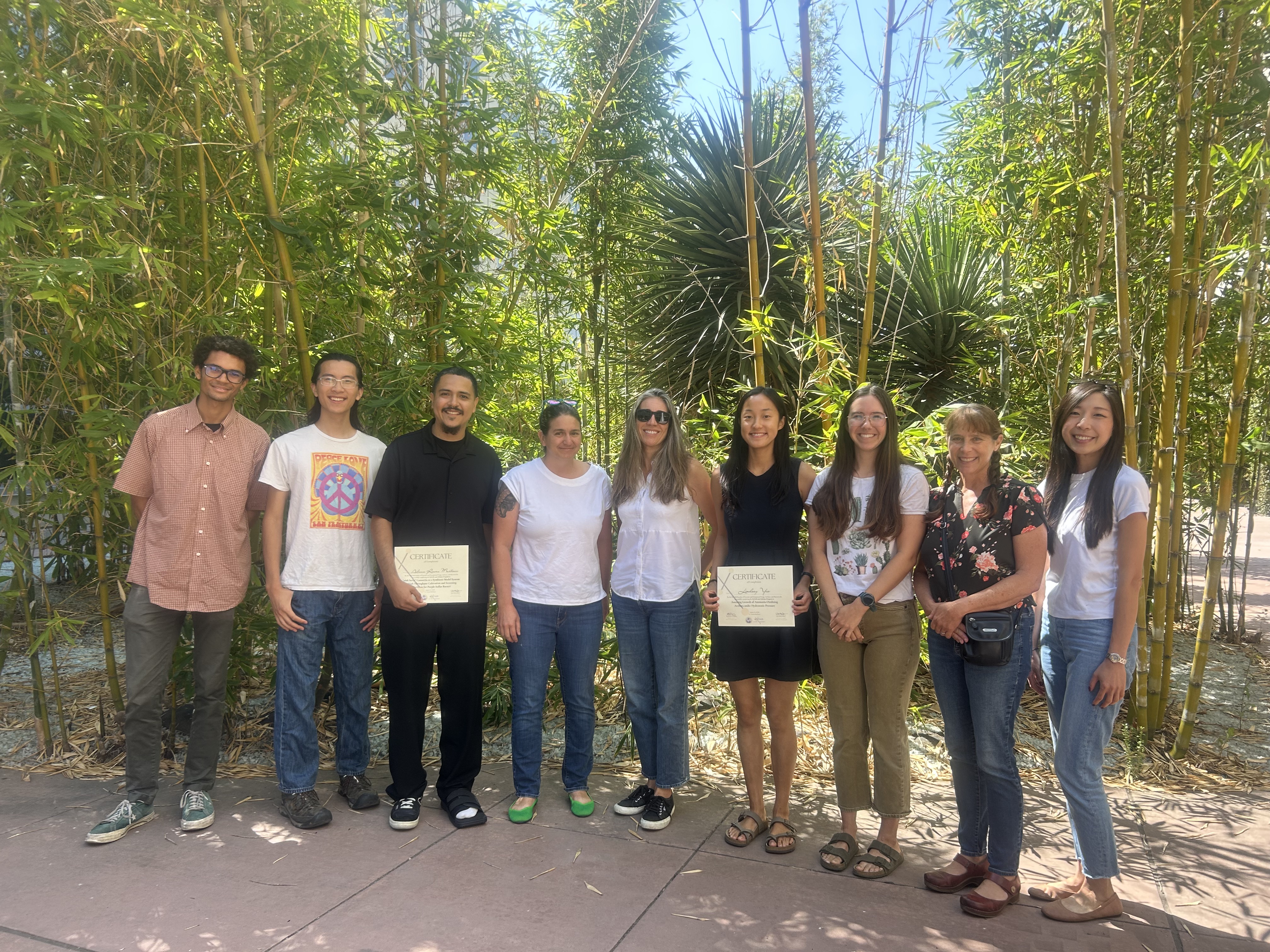 CSU Masters Scholars at UCSB with their host labs 